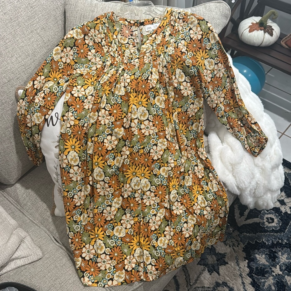 Floral zara dress size 10